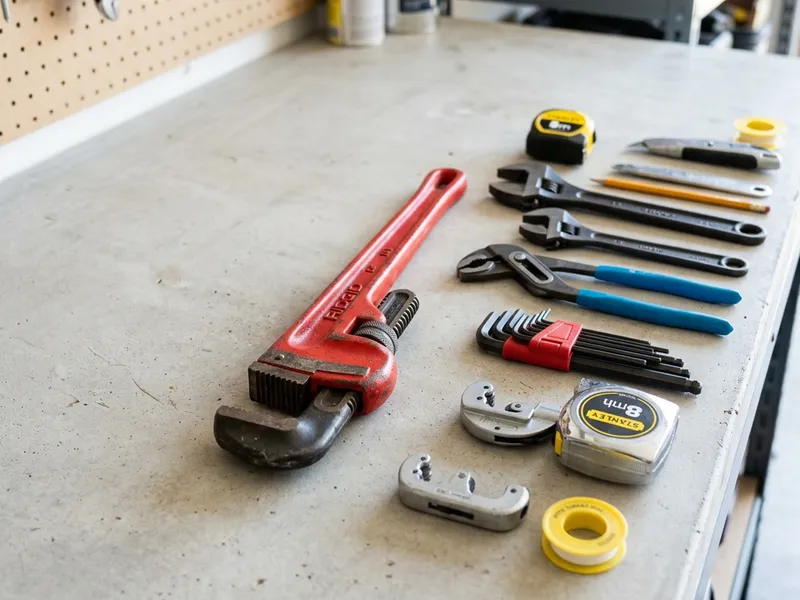 Professional plumbers in Stockton, AL equipped with top-tier tools for residential and commercial plumbing services.